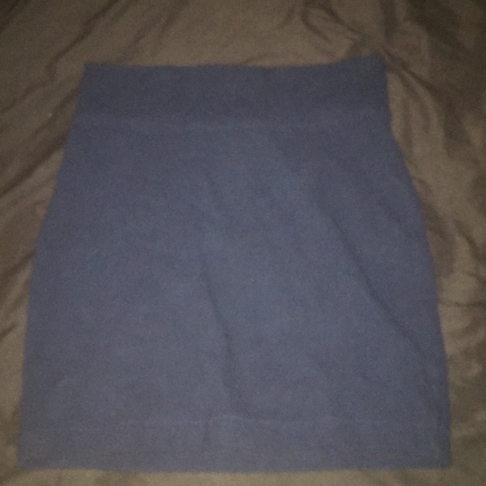 Navy blue mini pencil skirt